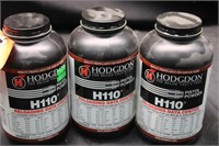 3 Full Cans Hodgdon H110 Gunpowder