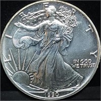 1990 1oz Silver Eagle Gem BU