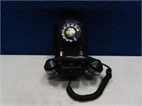 early Rotary Dial Wall Telephone Vintage Unq AS IS