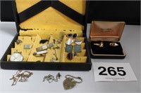 PIERRE CARDIN CUFF LINKS & JEWELRY BOX