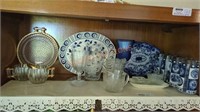 Misc. glassware shelf lot