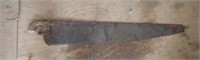 (3) VINTAGE SAWS - 2 ONE MAN (NO HANDLES) AND