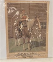 FLYER ADVERTISING "GENE AUTRY IN PERSON" @ THE