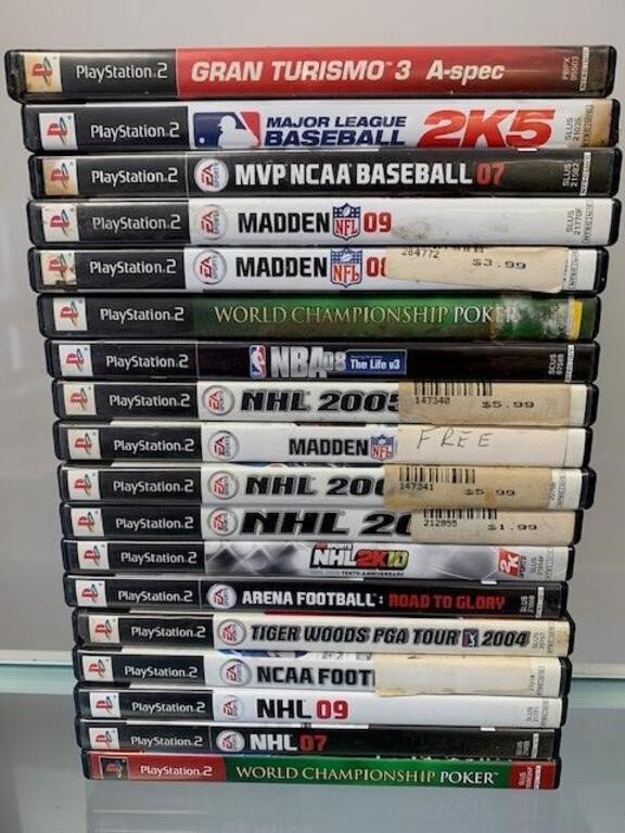 QTY 18 Playstation 2 PS2 Games (B)