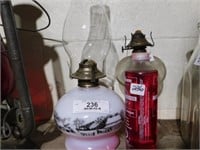 2 Oil Lamps with Oil