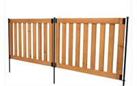 Zippity Newberry No Dig Wood Fence Kit, 2 Panels