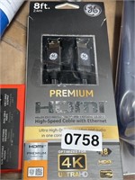 GE HDMI CABLE W ETHERNET