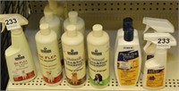 shelf lot of pet supplies to include Natural