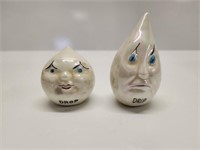 VTG DRIP / DROP SALT AND PEPPER SHAKERS