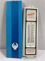 ST. CLAIR MILLS METAL ADVERTISING THERMOMETER -13"