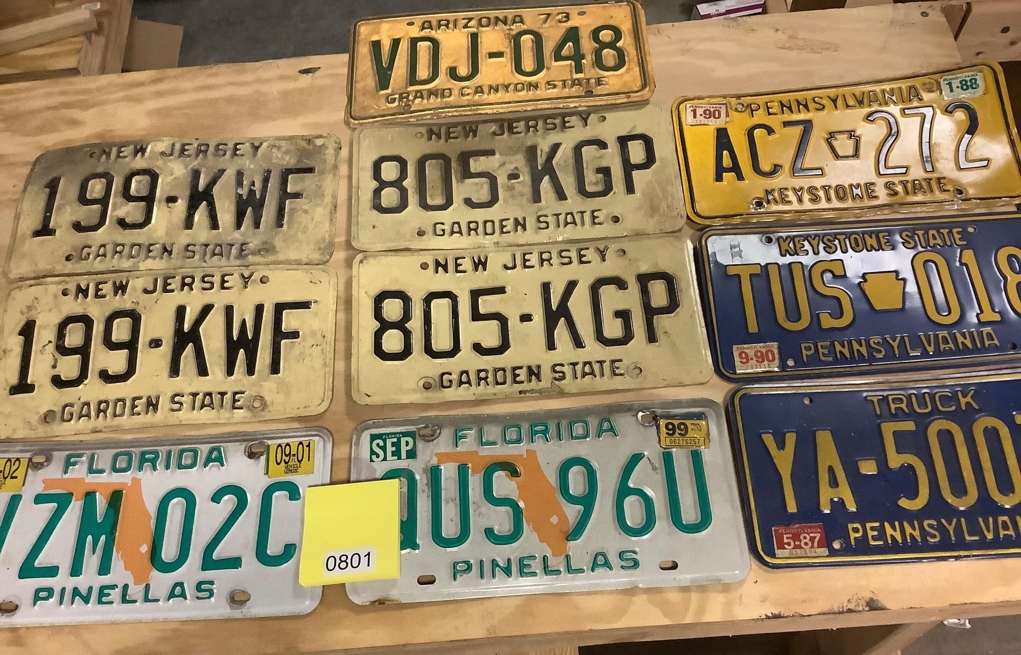 U S License Plates