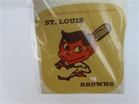 1953 St Louis Browns Hand Held Fan - 7.5" x 8"