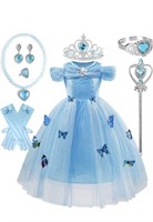 New
Girls' Princess Costumes Fancy Butterfly