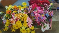 2 Boxes of Assorted Silk Faux Flowers