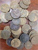 Italy Coins World War II era group of loose coins