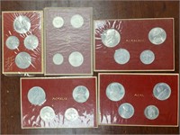 Vatican City Mint Coin Sets, 1947-1951 in original
