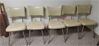 Lot of 4 retro kitchen chairs.