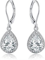 18k Gold-plated .50ct White Sapphire Earrings