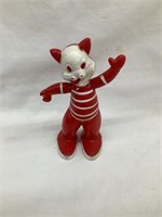 Rosen Rosbro Red/White Cat Candy Container,