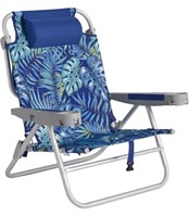 SUNNYFEEL Extra Wide Low Beach Chair 5 Position