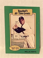 Vintage Willie Mays All-Time Great Baseball Card