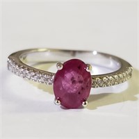 $180 Silver Garnet Ring