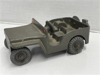 Vintage Cast Iron Victory Toys  Army Jeep