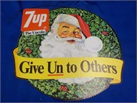 7UP Santa advertising 10"