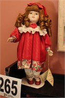 PORCELAIN DOLL 13" SOFT EXPRESSIONS BY DANDEE