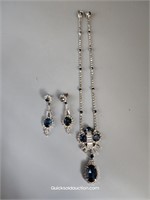 Gorgeous Rhinestone Fine Quality Necklace & Earrin