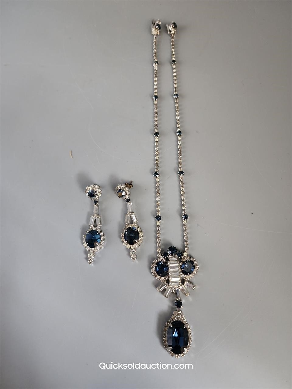 Gorgeous Rhinestone Fine Quality Necklace & Earrin