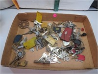 Flat of Vintage Car-Truck & Lock Keys