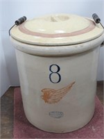 8 Gallon " Red Wing" No. 8 Union Stoneware Crock