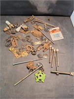 Antique Hardware Door Pins, Hot/Cold Faucets, More