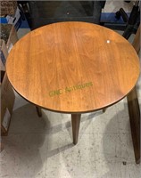 Small round side table - good solid mahogany