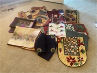 Quilted Table Runners & Toppers ( 12 Total)