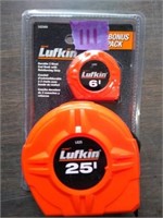 Lufkin Hi-Viz 2-Pc Tape Measure 6' & 25'