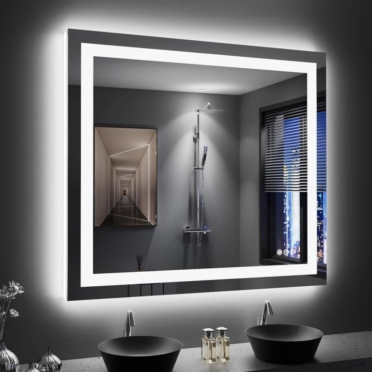 40"X36" LED Bathroom Mirror with Lights