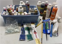 Craft Paint & Brushes