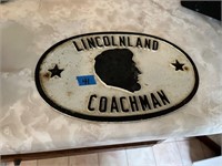 Metal Wall Plaque - Lincolnland Coachman