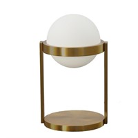 Orb Shade with Metal Brass Finish