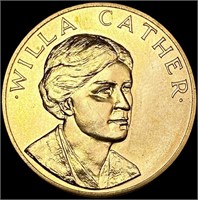 1981 Willa Cathar 1/2oz Gold Medal GEM BU