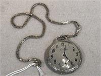 South Bend Conductor Case Pocket Watch w/ Chain