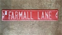 Farmall Lane Sign