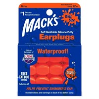 Mack's 6 pair Pillow Soft Ear Plugs - Kid Size
