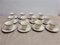 (12) Lenox Coffee Cups and Saucers