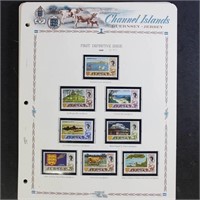Jersey Stamps 1969-1976 Mint NH collection on Whit