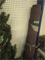 Braided rugs and Christmas tree