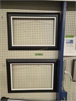 Pair of picture frames and clothes rack