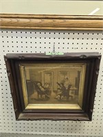 Walnut Victorian shadow box frame 17, x15 overall